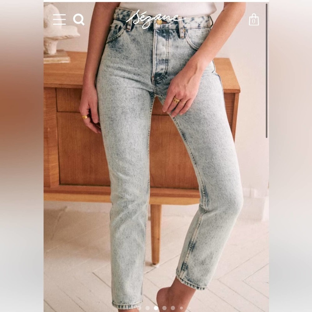 Sezane Brut Sexy Denim in Edge Blue